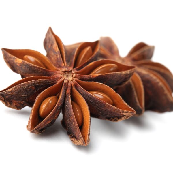 8229376 - close-up of anise on white background. shallow dof